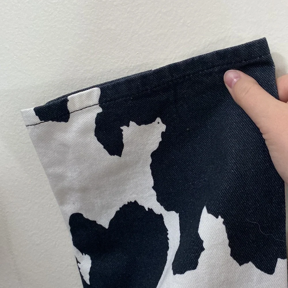 House of Sunny Jessie jeans in cow print size 4